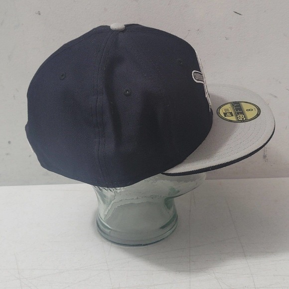 PITTSBURGH PIRATES New Era 59Fifty Jolly Roger Logo Fitted Hat Cap Size 8 2 Tone - Picture 7 of 12